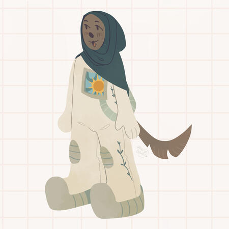 Astronaut dog